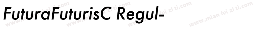 FuturaFuturisC Regul字体转换